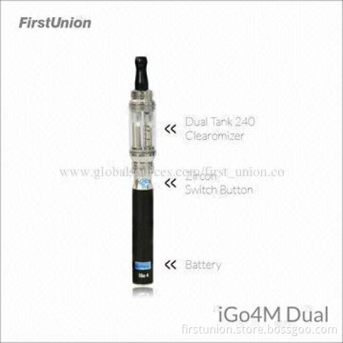 Hot sale iGo4M Dual-rechargeable Electronic Cigarettes with Dual-tank Clearomizer